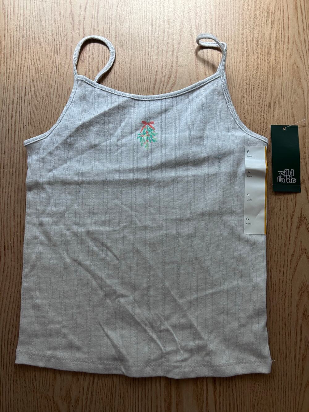 New Women’s Wild Fable Tank Top Lightweight Stretchy Light Gray size Small